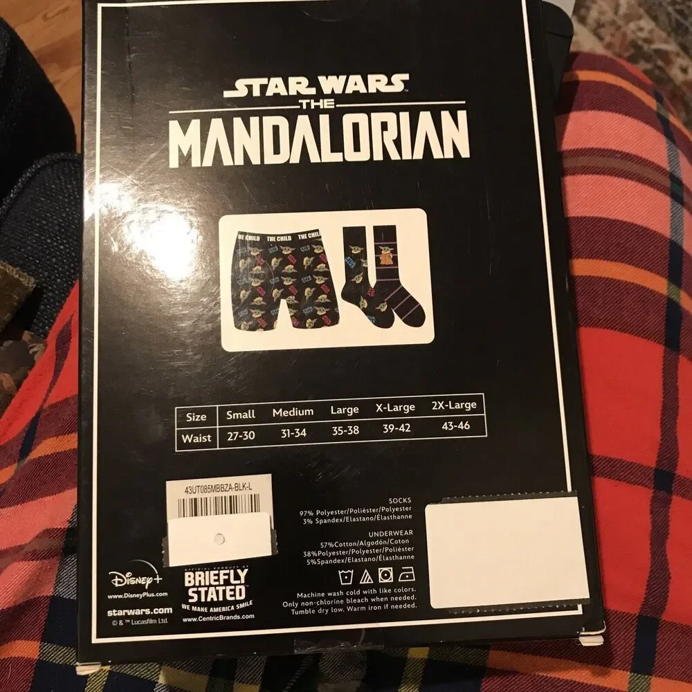 Star Wars The Mandalorian Underwear & Sock Set-Boxer Briefs & 2 Crew Sock